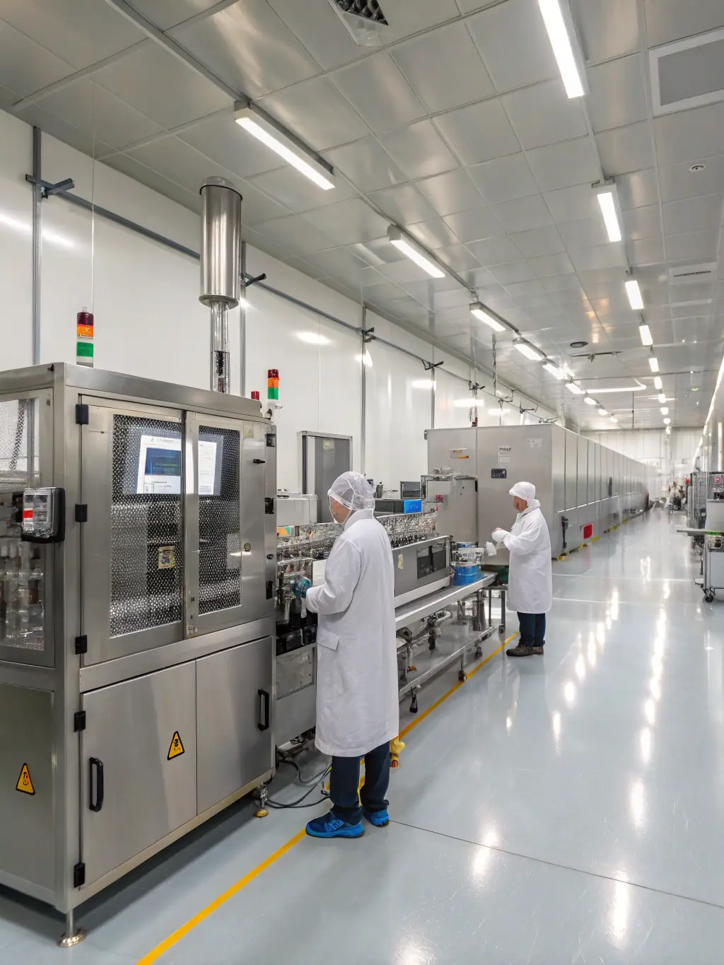 A photograph of a vape manufacturing facility in Warsaw, Poland, showcasing a focus on sustainable practices and eco-friendly packaging, emphasizing the commitment to environmental responsibility among European manufacturers.